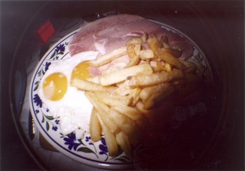 Ham Egg and Chips